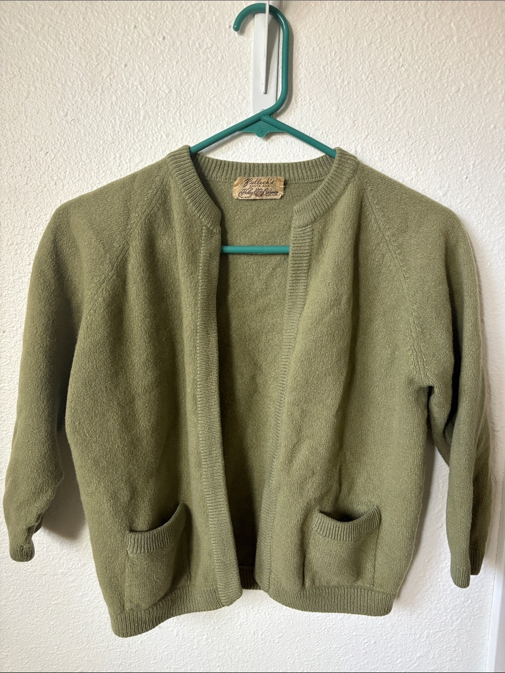 Kids Cashmere Olive/Lime Cardigan